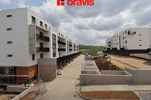 Pronájem bytu 2+kk, Kuřim u Brna, balkon, šatna, sklep, parkování, novostavba
