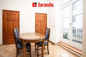 Pronájem bytu 5+1, Brno - Veveří, ul. Jaselská, částečně vybavené, balkon, zimní zahrada