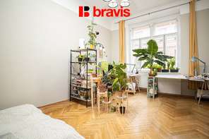 Pronájem bytu 5+1, Brno - Veveří, ul. Jaselská, částečně vybavené, balkon, zimní zahrada