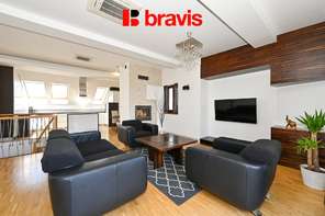 Rent of a luxury duplex apartment 3+kk, Veveří street, Brno - city, parking space, terrace