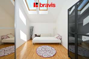 Rent of a luxury duplex apartment 3+kk, Veveří street, Brno - city, parking space, terrace