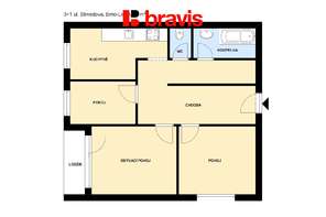 Rent, Flats 3+1, 80 m² - Brno - Líšeň