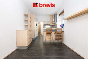 Prodej prostorného bytu 2+kk, ul. Čápkova, Brno - Veveří, společná zahrada, 52 m²