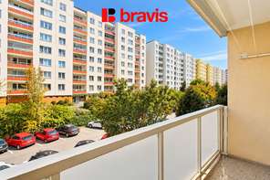 Pronájem bytu 2+kk, Brno - Nový Lískovec, ul. Oblá, sklep, společná lodžie