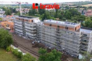 Prodej bytu 1+kk v novém projektu Rezidence Haná, Vyškov, balkon sklep