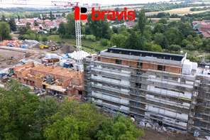 Prodej bytu 1+kk v novém projektu Rezidence Haná, Vyškov, balkon sklep