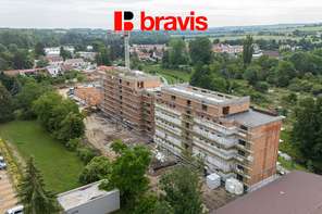 Prodej bytu 1+kk v novém projektu Rezidence Haná, Vyškov, balkon sklep