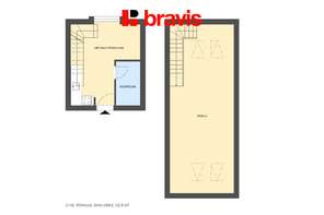Pronájem bytu 2+kk, u. Křenová, Brno - Trnitá, po rekonstrukci, zařízený