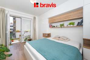 Prodej bytu 2+kk, Brno - střed, novostavba, 2x balkon, parkování, ul. Spolková