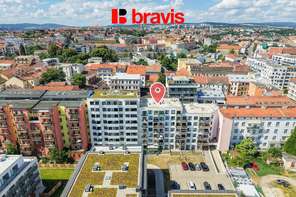 Prodej bytu 2+kk, Brno - střed, novostavba, 2x balkon, parkování, ul. Spolková