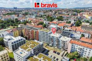 Prodej bytu 2+kk, Brno - střed, novostavba, 2x balkon, parkování, ul. Spolková