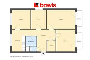 Sale flats 4+1 82 m², Brno - Královo Pole