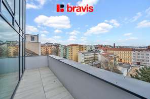Pronájem mezonetu 3+kk, Brno - Zábrdovice, ul. Příkop, novostavba, terasa, klimatizace