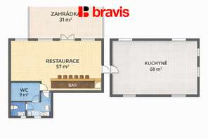 Nabízíme k pronájmu zavedenou restauraci – ul. Tuřanka, Brno-Slatina (vedle motelu Lazza)