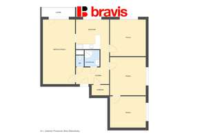 Prodej prostorného bytu 4+1. ul. Gabriely Preissové,  Brno - Žabovřesky, lodžie, sklep, 83 m²
