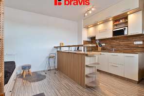 Pronájem bytu 1+kk, Brno - Trnitá, ulice Křenová, klimatizace, dobrá dostupnost do centra