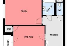 Rent, Flats 1+1, 50 m² - Brno - Veveří