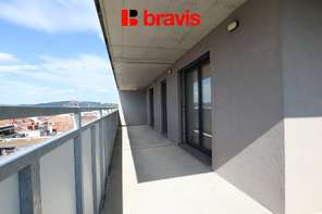 Rental of a 3-room apartment in the new Ponávka Tower, terrace 27m2, cellar, garage space