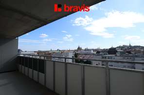Rental of a 3-room apartment in the new Ponávka Tower, terrace 27m2, cellar, garage space