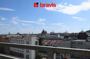 Rental of a 3-room apartment in the new Ponávka Tower, terrace 27m2, cellar, garage space