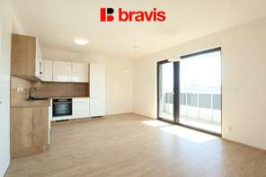 Pronájem bytu 3+kk v novostavbě Ponávka Tower, terasa 27m2, sklep, garážové stání