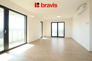 Rental of a 3-room apartment in the new Ponávka Tower, terrace 27m2, cellar, garage space
