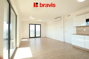 Rental of a 3-room apartment in the new Ponávka Tower, terrace 27m2, cellar, garage space