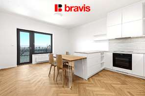 Pronájem bytu 2+kk, Brno - střed, ul. Nové sady, novostavba, první nájemník, balkon, garážové stání