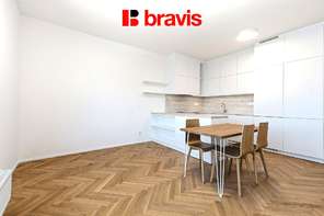 Pronájem bytu 2+kk, Brno - střed, ul. Nové sady, novostavba, první nájemník, balkon, garážové stání