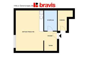 Rent of a 1-bedroom apartment with a sleeping alcove and excellent accessibility – Brno, Červený kopec street