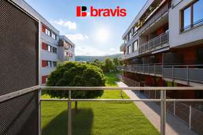 Pronájem bytu 2+kk v novostavbě, Brno - Ivanovice, ul. Jezerůvky, terasa