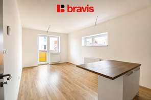 Pronájem bytu 2+kk, Brno - Kamechy, Novodvorská ulice, novostavba, terasa, sklep, klidná lokace