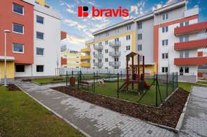 Pronájem bytu 2+kk, Brno - Kamechy, Novodvorská ulice, novostavba, terasa, sklep, klidná lokace