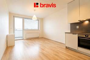 Pronájem bytu 1+kk, Brno - střed, ulice Rumiště, balkon, garážové stání, sklep