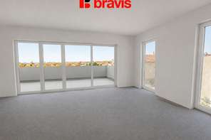 Prodej nadstandardního bytu 3+kk, 65,5 m², Brno- Horní Heršpice, s balkonem 30,1 m², sklepem, možnost parkování