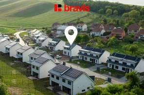 Prodej novostavby rodinného domu 107 m², Milonice u Vyškova, zahrada, tepelné čerpadlo, solární panely