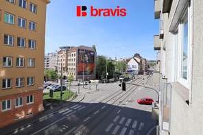 Pronájem slunného bytu 2+1, Brno-střed, ul. Milady Horákové, balkon, sklep, internet v ceně