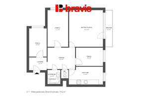Prodej bytu o dispozici 4+1, ul. Velkopavlovická, Brno - Vinohrady, balkon, sklep, klidná lokalita