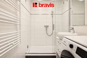 Pronájem bytu 1+kk, Brno - Nový Lískovec, ul. Oblá, Zařízený, Klimatizace, Balkon