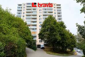 Pronájem bytu 1+kk, Brno - Nový Lískovec, ul. Oblá, Zařízený, Klimatizace, Balkon