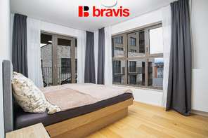 Pronájem bytu 2+kk, Pekárenský Dvůr, ul. Bratislavská, novostavba, garážové stání, balkon