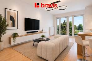 Prodej bytu 1+kk, ul. Bernáčkova, Brno - Dolní Heršpice, garáž, sklep, komora, balkon, klimatizace, 60 m²