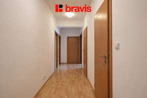 Pronájem bytu 3+kk, Brno - Starý Lískovec, ulice U Leskavy, šatna, částečně zařízený, balkon