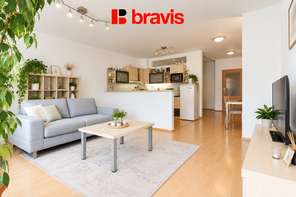 Pronájem prostorného bytu 1+kk se spací nikou, Brno - Staré Brno, ulice Vodní, balkon, kompletně zařízený
