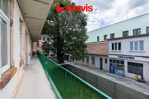Pronájem bytu 1+kk se spací nikou, Brno - Zábrdovice, ul. Bratislavská, částečně zařízené, blízko do centra