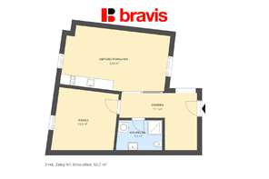 Pronájem ateliéru 2+kk 54 m², Brno-město