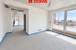 Prodej novostavby luxusního bytu 4+kk, 103,4 m², Horní Heršpice, terasa s dechberoucím výhledem 57,24 m², 2x parkování, sklep