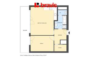 Pronájem bytu 2+kk, Brno - Sadová, ul. Ondřeje Sekory, novostavba, terasa, sklep, garážové stání
