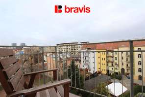 Pronájem bytu 2+kk, ul. Dřevařská, Brno - Veveří, částečně zařízený, klimatizace, spací galerie, šatna, dvě terasy