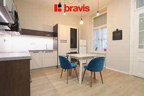 Pronájem bytu 1+1, ulice Výstavní, Brno - střed,  plně vybavený, balkon, výborná lokalita
